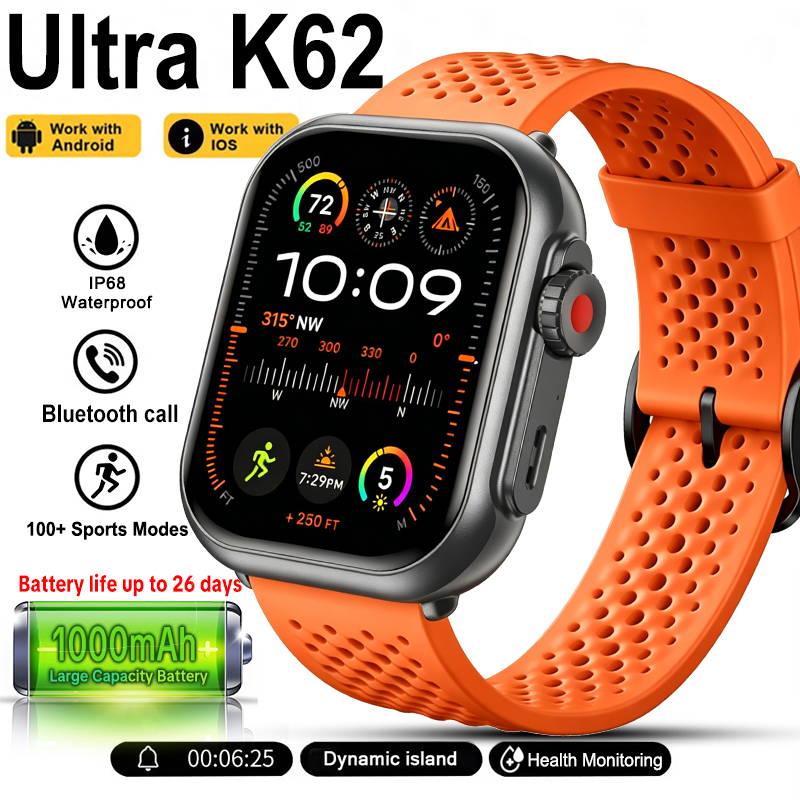 New Watch Ultra K62 Smartwatch - огляд і ціна Aquatic Sports Performance