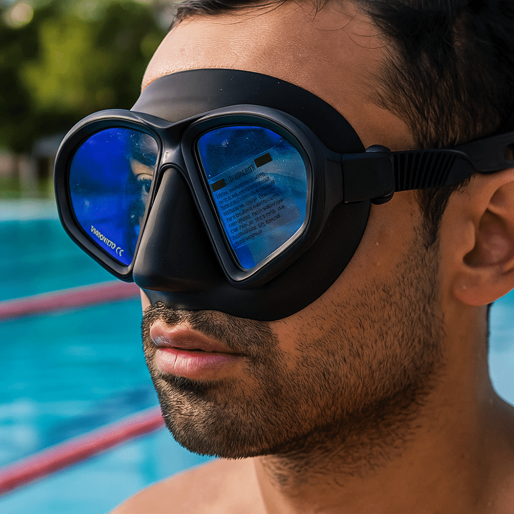 Tempered Glass Freediving Mask - огляд і ціна Snorkel Dry Top