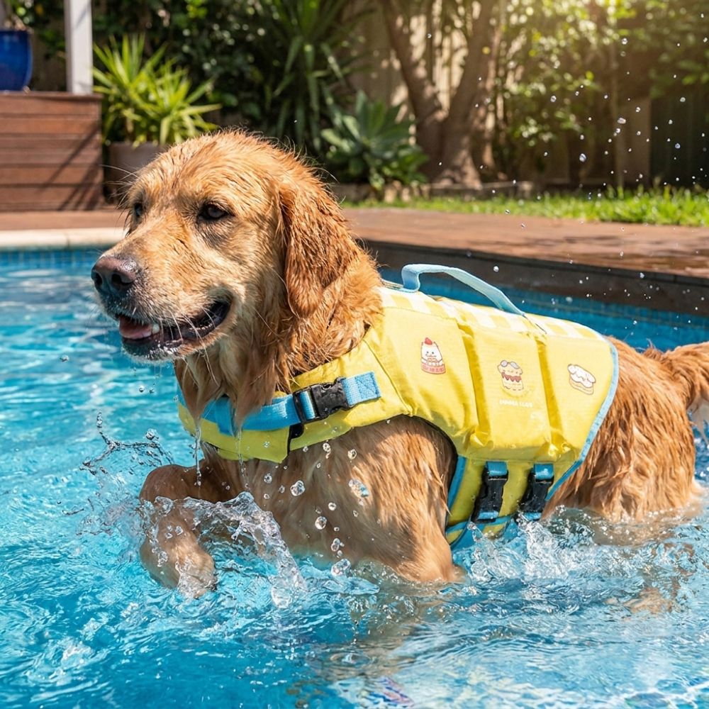 Waterproof Dog Life Jacket Adj - огляд і ціна Life Jacket Buoyancy