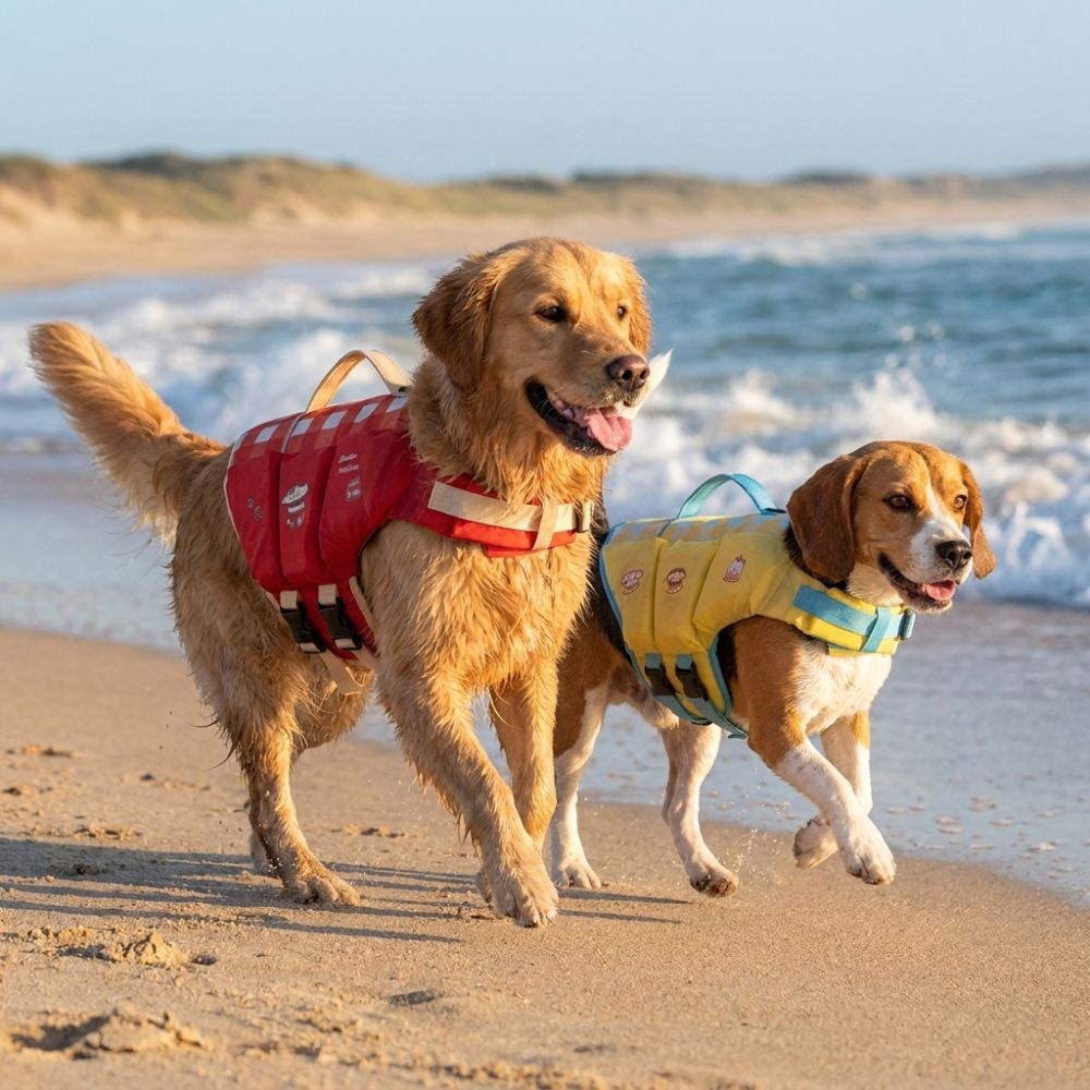 Waterproof Dog Life Jacket Adj - огляд і ціна Life Jacket Buoyancy