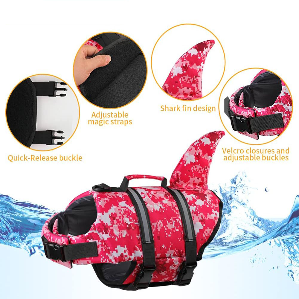 Dog Life Jacket Shark Ripstop  - огляд і ціна Life Jacket Buoyancy