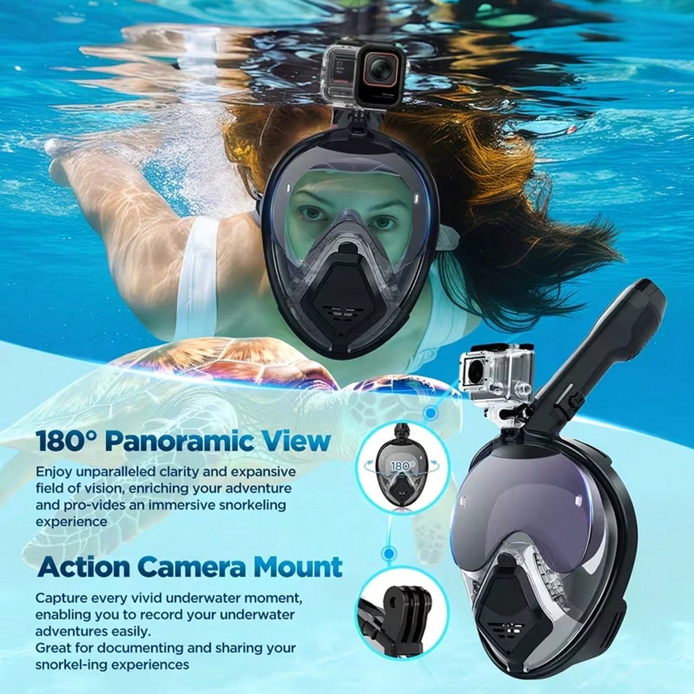 Devilfish Full Face Snorkel Ma - огляд і ціна Snorkel Dry Top
